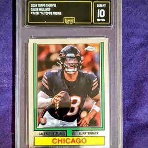 Topps 1974 Graded Caleb Williams Rc Topps Chrome